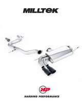 MILLTEK 3-inch Cat-back – VW Golf Mk5 GTI 2.0T - Non-resonated - Cerakote Black