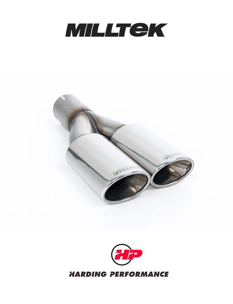 MILLTEK Particulate Filter-back – VW Caddy 2.0 TDI - Resonated - Polished