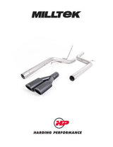 MILLTEK Particulate Filter-back – VW Caddy 2.0 TDI - Non-resonated - Black Velvet