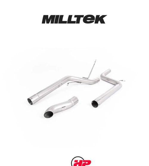 MILLTEK Particulate Filter Back VW Caddy 2.0 TDI - Non-resonated / Race