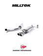 MILLTEK Catback VW Polo GTI 1.8 TSI 192PS (6C) - Resonated (Quieter) - Twin Polished Tips