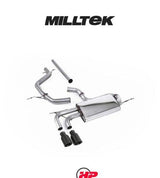 MILLTEK Non-resonated Cat-back – VW Golf Mk5 2.0 TDI - Cerakote Black