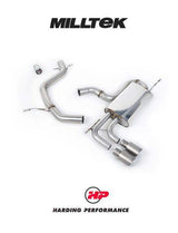 MILLTEK Cat-back – VW Golf Mk6 GT 1.4 TSI - Non-resonated - Titanium