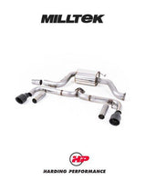 MILLTEK Cat-back – VW Beetle 2.0 TSI - Non-resonated - Cerakote Black