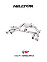 MILLTEK Cat-back – VW Beetle 2.0 TSI - Non-resonated - Polished