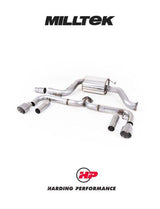 MILLTEK Cat-back – VW Beetle 2.0 TSI - Non-resonated - Titanium