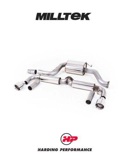 MILLTEK Cat-back – VW Beetle 2.0 TSI - Resonated - Polished