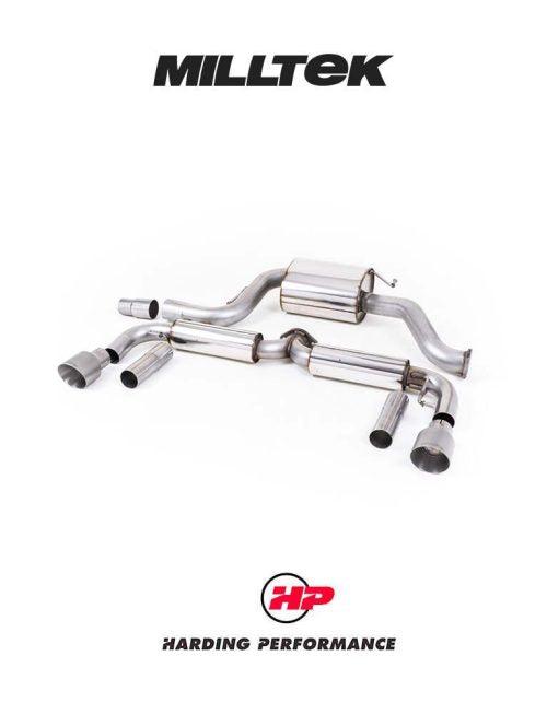 MILLTEK Cat-back – VW Beetle 2.0 TSI - Resonated - Titanium