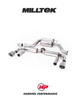 MILLTEK Cat-back – VW Beetle 2.0 TSI - Resonated - Titanium