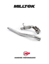 MILLTEK Downpipe – VW Golf MK7/7.5 R/8V S3 - 3" (76.2Mm) - Large Bore Downpipe and Hi-Flow Sports Cat EC-Approved - OE Cat Back