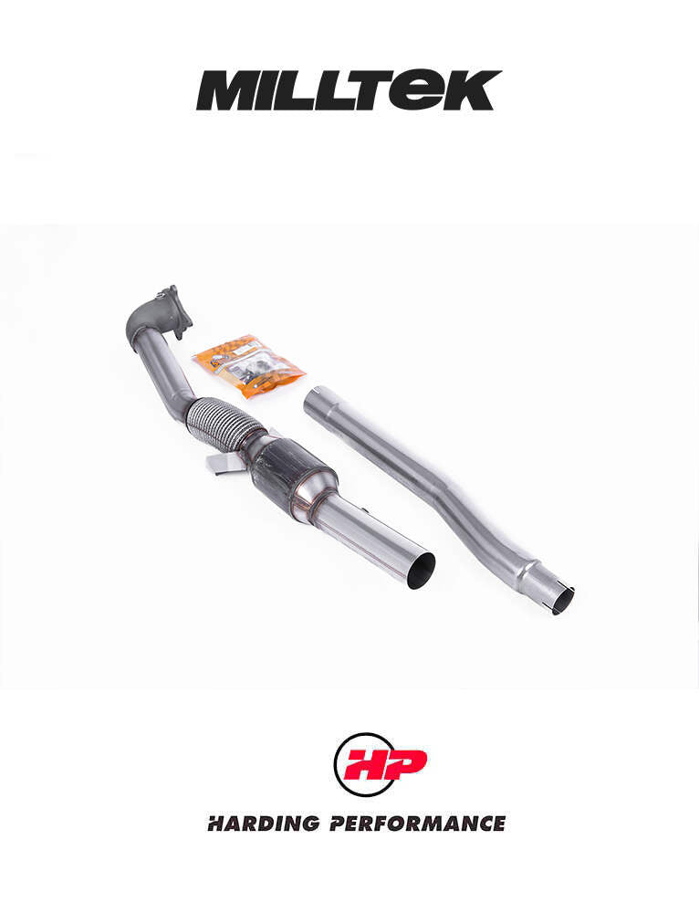 MILLTEK Catted Downpipe – Golf MK5/MK6 GTI, For OE Cat Back [SSXVW390]