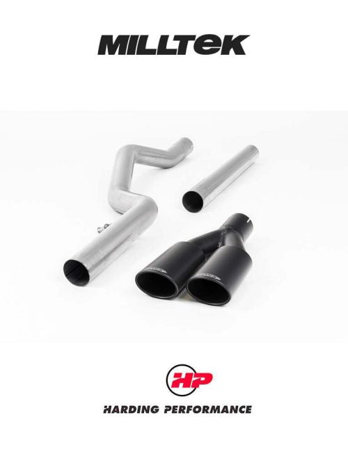 MILLTEK Cat Back VW Amarok V6 Twin Outlet - Black - SSXVW449