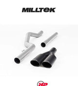 MILLTEK Cat Back VW Amarok V6 Twin Outlet - Black - SSXVW449