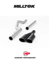 MILLTEK Cat Back VW Amarok V6 Twin Outlet - Black - SSXVW449
