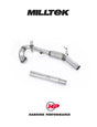MILLTEK Downpipe VW Polo GTI 1.8 TSI 192PS (6C) - Large-bore Downpipe and De-cat - OE Cat-back