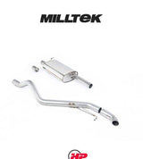 MILLTEK Cat Back Discreet Outlet Transporter/Caravelle T6 SWB - Part-resonated / Road+