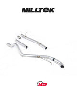 MILLTEK Cat Back Discreet Outlet Transporter/Caravelle T6 LWB - Non-resonated / Race