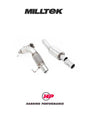 MILLTEK Downpipe VW Polo GTI 2.0 TSI (AW/AE) - Large-bore Downpipe and De-cat - Resonated - Fits to Milltek Sport Cat Back