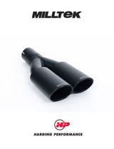 MILLTEK Particulate Filter Back VW Transporter With Twin Ovals - Cerakote black