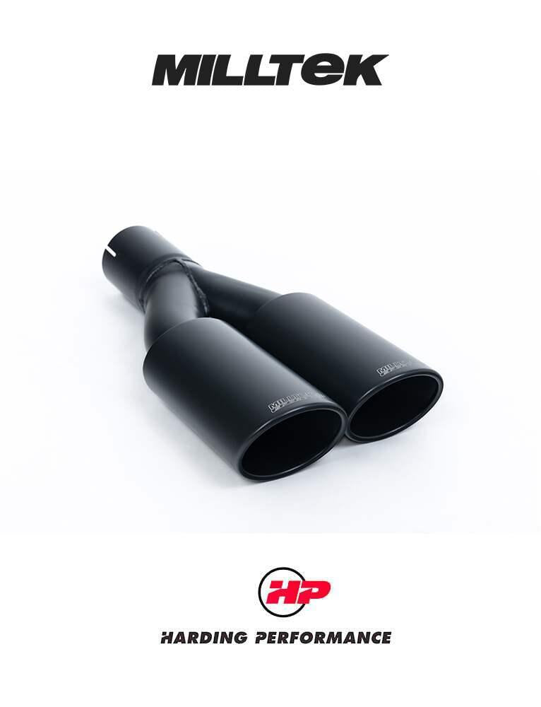 MILLTEK Particulate Filter Back VW Transporter With Twin Ovals - Polished