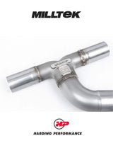 MILLTEK Cat Back 76mm System VW Arteon - Non-resonated / Race