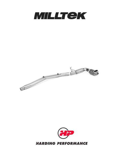 MILLTEK Large Bore Downpipe – VW Golf MK8 R, Tiguan R, T-Roc R, Audi S3 8Y, Cupra Formentor VZx - OE Cat-back - Yes (OPF/GPF) - 200CPSI Race Cat