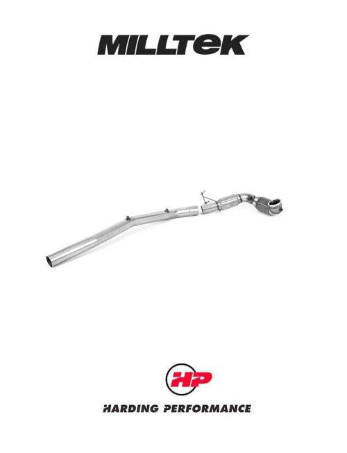 MILLTEK Large Bore Downpipe – VW Golf MK8 R, Tiguan R, T-Roc R, Audi S3 8Y, Cupra Formentor VZx - Milltek Cat Back (3.15") - Yes (OPF/GPF) - 200CPSI Race Cat