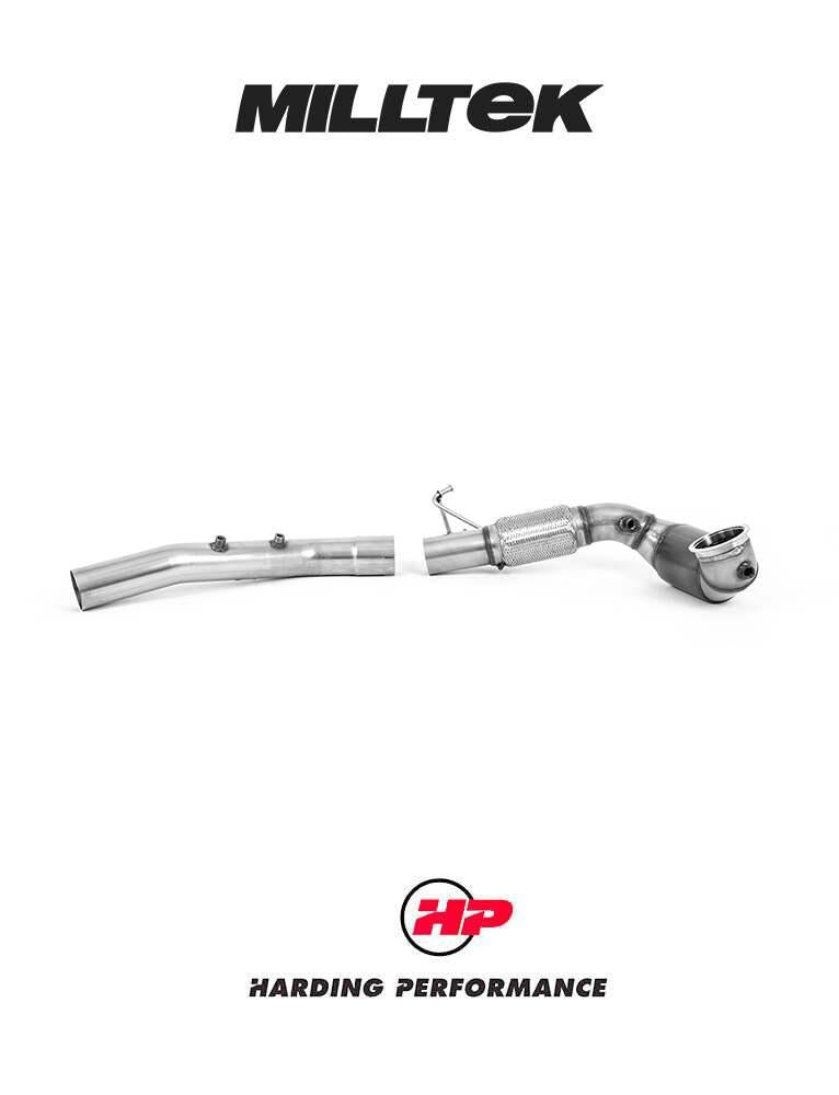 MILLTEK Large Bore Downpipe MK8.5 GTI Cupra Formentor VZ Leon VZ/VZx - De-cat - Fits with Milltek OPF/GPF Back System Only