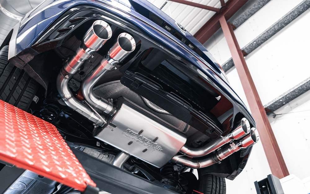 MILLTEK Cat Back – VW Tiguan R - GT-100 Burnt Titanium