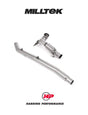 MILLTEK Large Bore Downpipe – VW Golf MK8 R, Tiguan R, T-Roc R, Audi S3 8Y, Cupra Formentor VZx - OE Cat-back - Yes (OPF/GPF) - De-cat (Track use only)