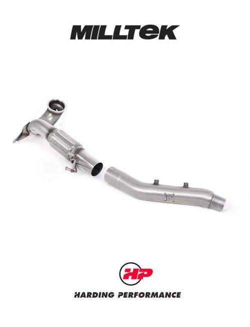 MILLTEK Large Bore Downpipe MK8.5 GTI Cupra Formentor VZ Leon VZ/VZx - De-cat - Fits with OE OPF/GPF Back System Only
