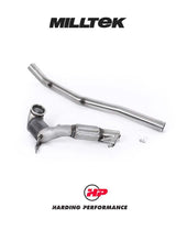 MILLTEK Large Bore Downpipe – VW Golf MK8 R, Tiguan R, T-Roc R, Audi S3 8Y, Cupra Formentor VZx - Milltek Cat Back (3.15") - No (Non-OPF/GPF) - De-cat (Track use only)