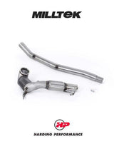 MILLTEK Large Bore Downpipe – VW Golf MK8 R, Tiguan R, T-Roc R, Audi S3 8Y, Cupra Formentor VZx - OE Cat-back - No (Non-OPF/GPF) - 200CPSI Race Cat