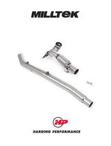 MILLTEK Large Bore Downpipe – VW Golf MK8 R, Tiguan R, T-Roc R, Audi S3 8Y, Cupra Formentor VZx - OE Cat-back - No (Non-OPF/GPF) - De-cat (Track use only)