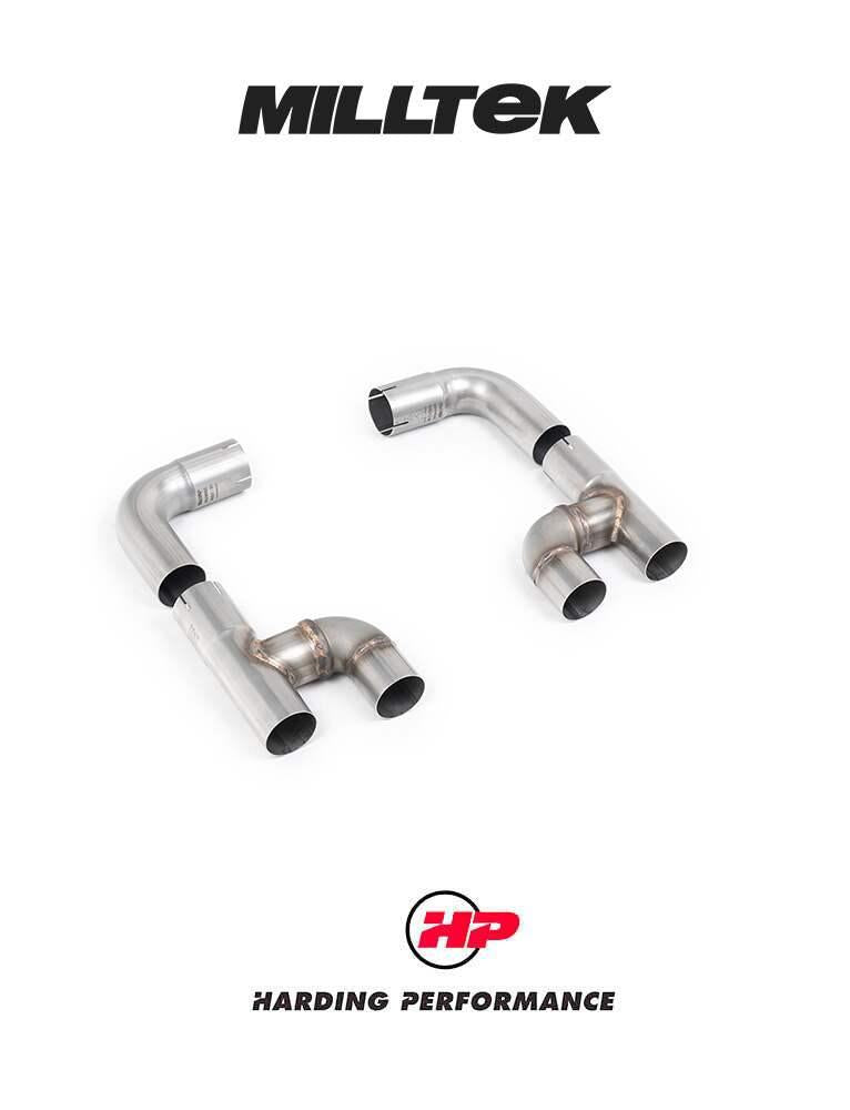 MILLTEK Upgrade Kit For existing MILLTEK Cat Back to Golf R Style System Maxton Diffuser – VW Golf MK8 GTI [SSXVW691] - 4.5" Burnt Titanium Tips