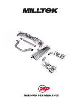 MILLTEK Cat Back – VW Golf MK8/MK8.5 GTI - Non-resonated - Golf R Style (4 Tips) - Polished GT-115 Tips