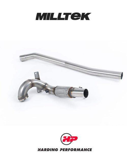 MILLTEK Downpipe – VW Golf MK7/7.5 R/8V S3 - 3.15" (80Mm) - Large-bore Downpipe and De-cat - Milltek Cat Back 3.15"