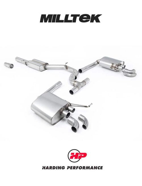 MILLTEK OPF Back Exhaust System VW Arteon R-Line 2021+ - Resonated Non-Valved System
