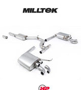 MILLTEK OPF Back Exhaust System VW Arteon R-Line 2021+ - Resonated Non-Valved System