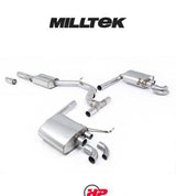 MILLTEK OPF Back Exhaust System VW Arteon R-Line 2021+ - Part Resonated Non-Valved System (Road+)