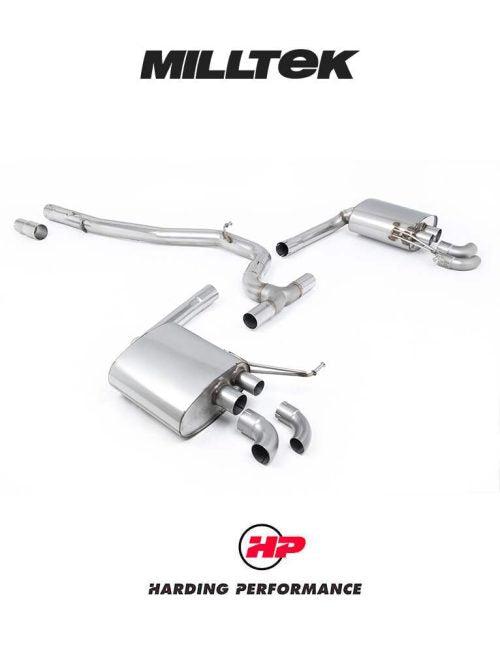 MILLTEK OPF Back Exhaust System VW Arteon R-Line 2021+ - Non-Resonated Non-Valved System (Loudest)