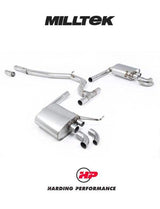 MILLTEK OPF Back Exhaust System VW Arteon R-Line 2021+ - Non-Resonated Non-Valved System (Loudest)