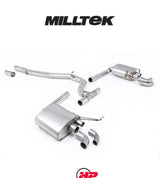 MILLTEK OPF Back Exhaust System VW Arteon R-Line 2021+ - Resonated Non-Valved System