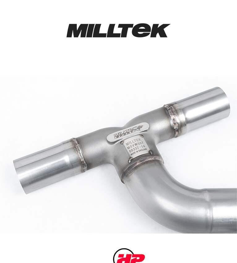MILLTEK OPF Back Exhaust System VW Arteon R-Line 2021+ - Resonated Non-Valved System