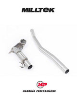 MILLTEK Large Bore Downpipe – VW Golf MK8 R, Tiguan R, T-Roc R, Audi S3 8Y, Cupra Formentor VZx - Milltek Cat Back (3") - No (Non-OPF/GPF) - 200CPSI Race Cat