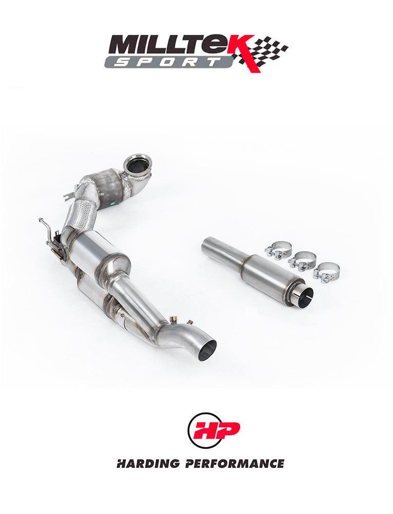 MILLTEK HJS Tuning ECE Downpipes – Audi S3 8Y / VW Golf MK8 R [SSXVW739]