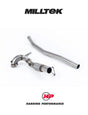 MILLTEK Large Bore Downpipe – VW Golf MK8 R, Tiguan R, T-Roc R, Audi S3 8Y, Cupra Formentor VZx - Milltek Cat Back (3") - No (Non-OPF/GPF) - De-cat (Track use only)