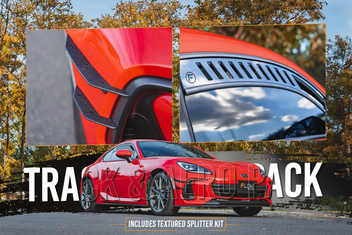 ZD8 BRZ Full Lip Splitter Set (TEXTURED BLACK) - ModsDirect