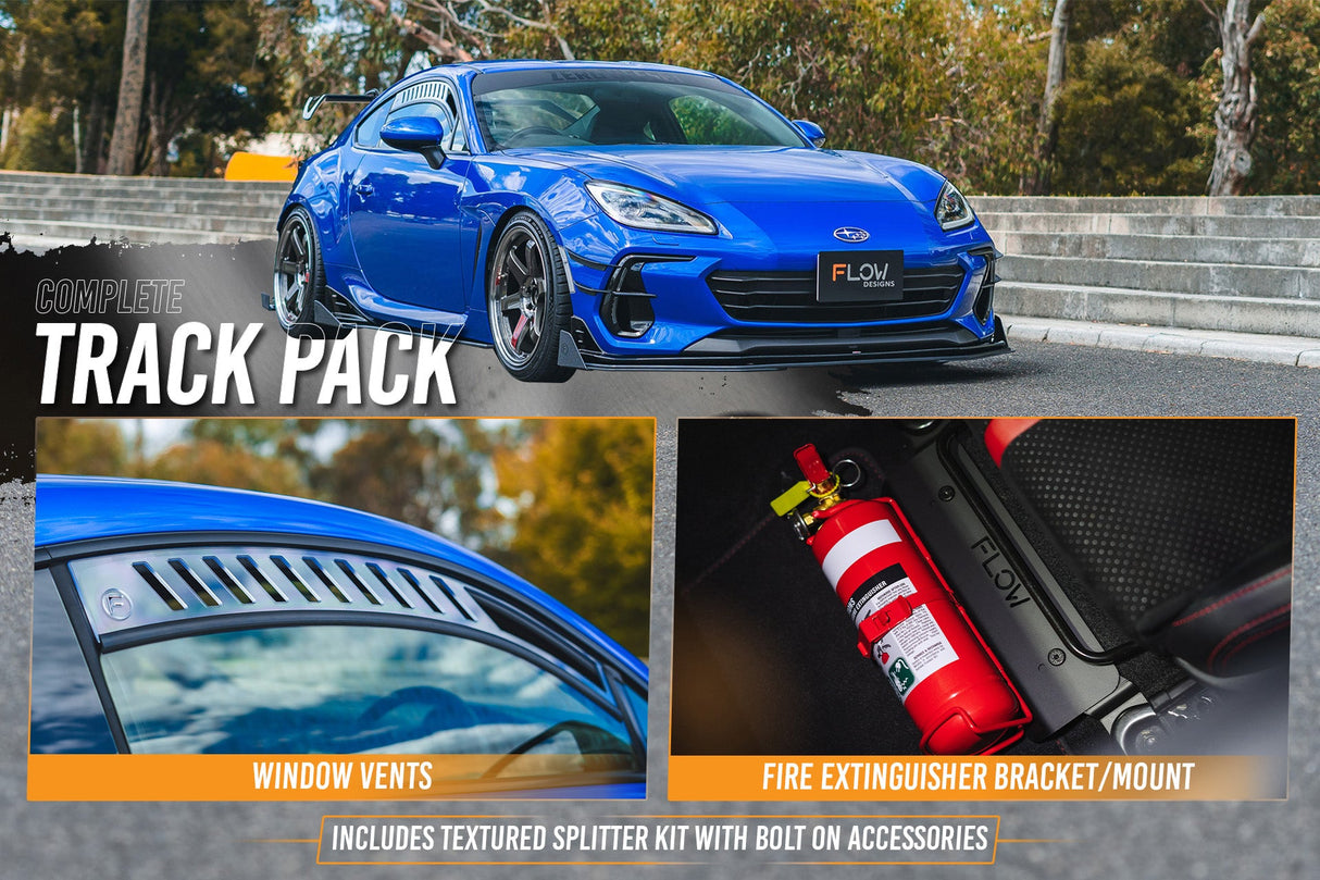 ZD8 BRZ STI Full Lip Splitter Set (TEXTURED BLACK) - ModsDirect
