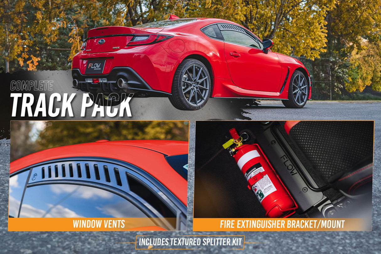 ZD8 BRZ Full Lip Splitter Set (TEXTURED BLACK) - ModsDirect